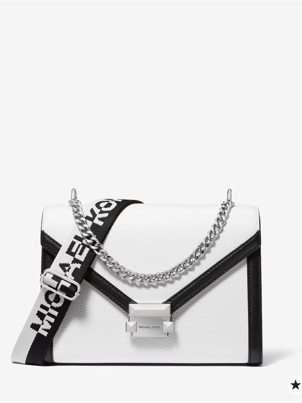 Michael Kors Two Tone Leather Shoulder Bag